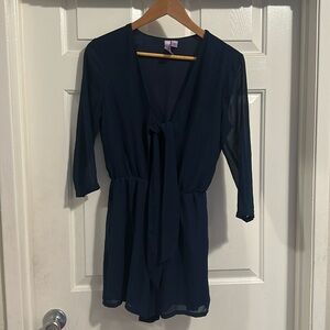 Alya navy blue romper - size small